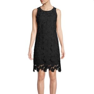 NWT CATHERINE MALANDRINO BLACK LACE MIDI DRESS